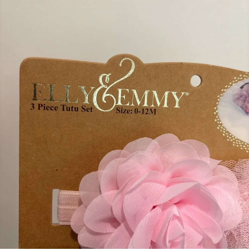 Elly & Emmy tutu and wings set for newborn baby girl nwt